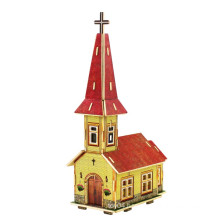 Wood Collectibles Toy for Global Houses-Norway Church